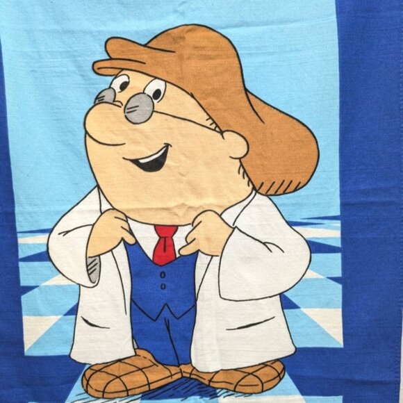 Vintage Tetley Tea Bags Kitchen Towel Gaffer Tea Folk 100% Cotton Collectable - Picture 2 of 6